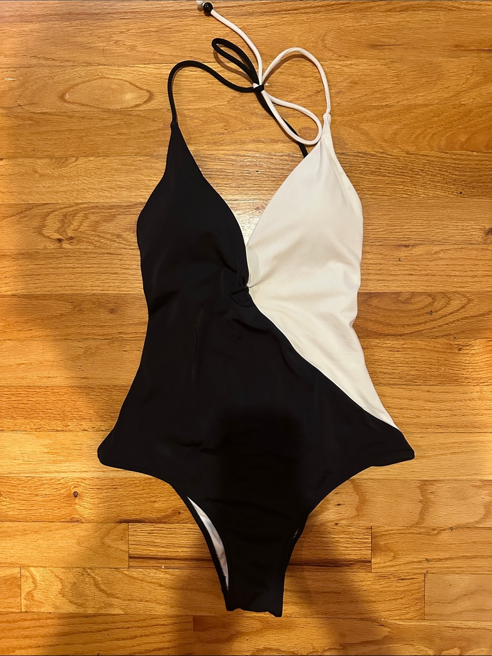 Victoria's Secret Black & White Cheeky One-Piece